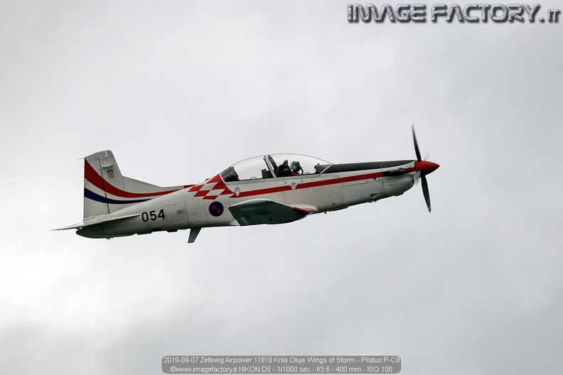 2019-09-07 Zeltweg Airpower 11919 Krila Oluje Wings of Storm - Pilatus P-C9.jpg